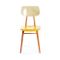 Czechoslovakian Yellow & Cream Chair from TON, 1960s 1