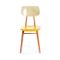 Czechoslovakian Yellow & Cream Chair from TON, 1960s, Image 1