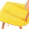 Sedia gialla e color crema di TON, Cecoslovacchia, anni '60, Immagine 8