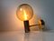 Brass and Smoked Glass Globe Sconce by Hans Agne Jakobsson for Markaryd, 1960s 2