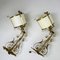 English Arts & Crafts Brass Wall Lamps, 1900s, Set of 2 4