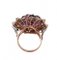 Rose Gold and Silver Ring with Amethyst and Sapphires and Diamonds 3