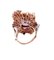 9kt Rose Gold and Silver Ring with Diamonds and Amethysts 3
