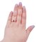 White Gold Ring with Ruby and Diamonds 4