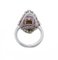 Platinum Ring with Central Diamond and Rubies 3
