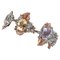 Armband aus Rosé- und Weißgold mit Amethysten, Topasen, grünem Amethyst und Peridot 1