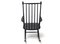 Rocking Chair Noire, Scandinavie, 1960s 6