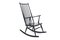 Rocking Chair Noire, Scandinavie, 1960s 1