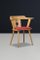 Mid-Century French Bistro Armchair in Beech and Red Upholstery, 1950s 10
