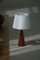 Konische Dänische Tischlampe aus Teak, 1980er 11