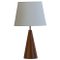 Konische Dänische Tischlampe aus Teak, 1980er 1