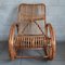 Italian Rocking Chair in Rattan and Curved Bamboo, 1960s, Image 7