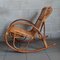 Italian Rocking Chair in Rattan and Curved Bamboo, 1960s, Image 6