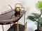 Large Serving Bar Cart or Trolley with Brass Details by Aldo Tura, Italy, 1960s 9