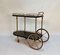 Large Serving Bar Cart or Trolley with Brass Details by Aldo Tura, Italy, 1960s 3