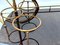 Large Serving Bar Cart or Trolley with Brass Details by Aldo Tura, Italy, 1960s 17