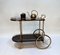 Large Serving Bar Cart or Trolley with Brass Details by Aldo Tura, Italy, 1960s 35
