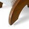 Bouclé Armchairs with Footrest, 1980s, Set of 4 14