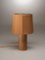Karamelfarbene mittelgroße Sonora Tischlampe aus Leinen von Nassi 2