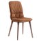 Coco Cognac Leather and Walnut Chair by Morica Design 1