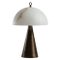 Lampe de Bureau Fungotto en Bronze et Albâtre par Matlight Milano 1
