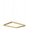 Eden Rectangle 100 Gold Aluminum Pendant Lamp by JSPR 1