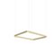 Eden Rectangle 100 Gold Aluminum Pendant Lamp by JSPR, Image 7