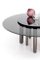 Discoteca 200 Runder Tisch aus Nickel & Rauchglas von Casa Casati 2