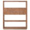 Open Textured Natural Wood Shelves with Metallic Bronze Finish by Ultramobili 1