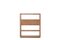 Open Textured Natural Wood Shelves with Metallic Bronze Finish by Ultramobili 2