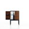 Walnut and Black Mat Lacquered Legs Gbar Bar Cabinet by Ultramobili 3