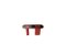 Oval Coral Red Console with Inserted Black Marble Top by Ultramobili 6