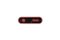 Oval Coral Red Console with Inserted Black Marble Top by Ultramobili 5