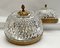 Lampade da soffitto vintage in ottone e cristallo, Francia, anni '60, set 2, Immagine 5