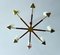 Très Grande Lampe à Suspension Scandinave, 1960s 3