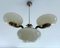 Lampada a sospensione Art Déco in ottone e vetro, anni '30, Immagine 1