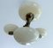 Lampe à Suspension Art Déco en Laiton et Verre, 1930s 3