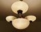 Lampada a sospensione Art Déco in ottone e vetro, anni '30, Immagine 9