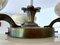 Lampe à Suspension Art Déco en Laiton et Verre, 1930s 21