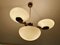 Lampada a sospensione Art Déco in ottone e vetro, anni '30, Immagine 11