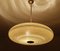 Lampe à Suspension Art Déco en Bras & Verre, 1930s 8