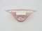 Lampada da parete Art Glass in pasta di vetro rosa, anni '80, Immagine 8