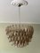 Lampadari grandi in vetro di Murano con struttura cromata, set di 2, Immagine 11