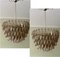 Lampadari grandi in vetro di Murano con struttura cromata, set di 2, Immagine 13