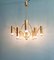 Lampadario tubolare in ottone di Gaetano Sciolari per Boulanger, anni '70, Immagine 2