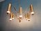 Lampadario tubolare in ottone di Gaetano Sciolari per Boulanger, anni '70, Immagine 12