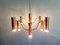 Lustre Tubulaire en Laiton par Gaetano Sciolari pour Boulanger, 1970s 11