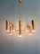 Lampadario tubolare in ottone di Gaetano Sciolari per Boulanger, anni '70, Immagine 7
