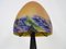 Lampada Art Déco a fungo con base in ferro battuto e mappamondo in pasta di vetro di Lagny, anni '20, Immagine 6