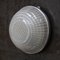 Plafonnier Vintage en Aluminium et Verre Transparent de Holophane, France, 1950s 4